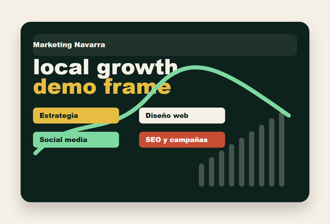 Concepto visual para Marketing Navarra