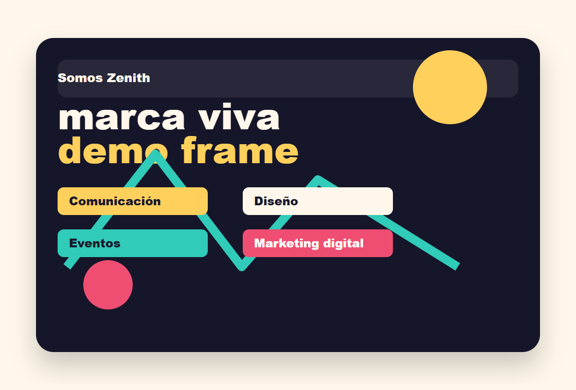 Concepto visual para Somos Zenith